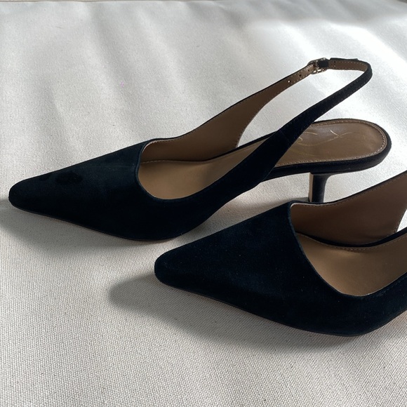 Sam Edelman Pointy Toe Suede Kitten Heel - Picture 4 of 5